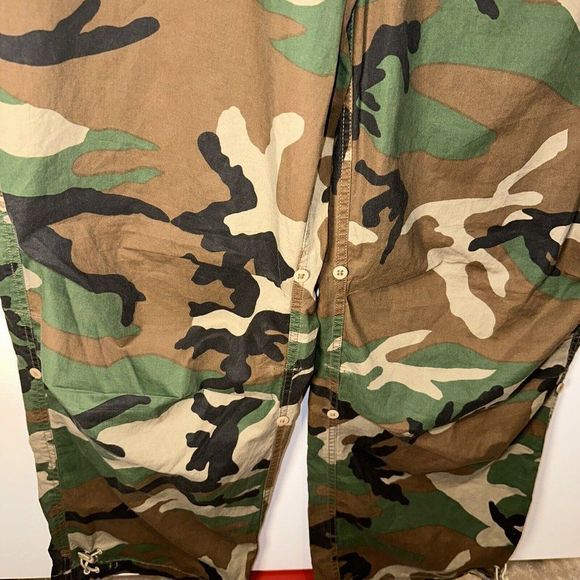 Men’s XL Nike Y2k Camo Skate Hiking Pants Drawstring Convertible Pants VTG RARE - Picture 4 of 15